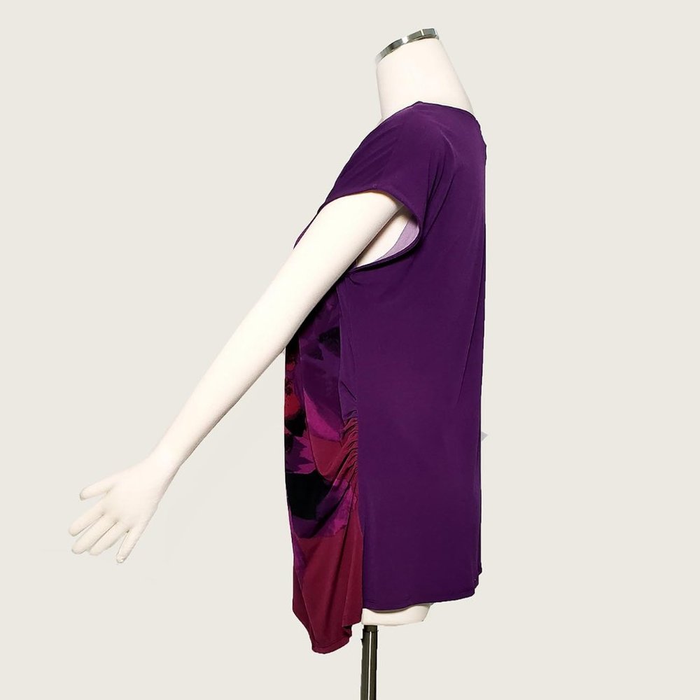 Jacklyn Smith Collection Asymmetric Cinched Top NWOT - Picture 7 of 9